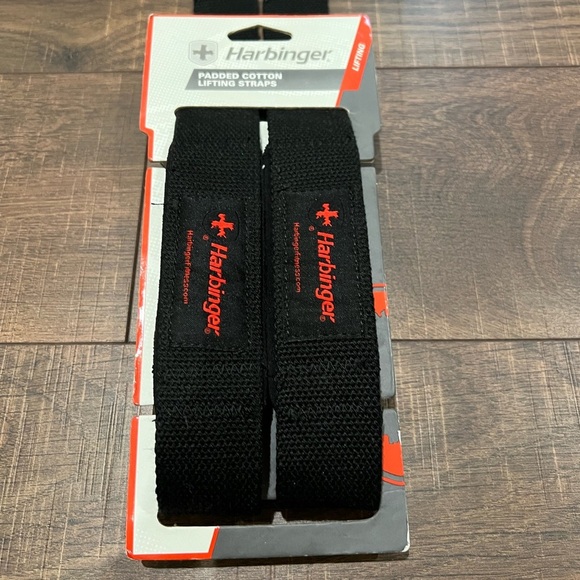 Harbinger Padded Cotton Lifting Straps - Picture 1 of 4